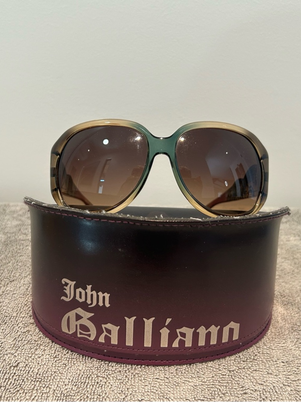 RARE John Galliano Y2K Embellished Sunglasses
